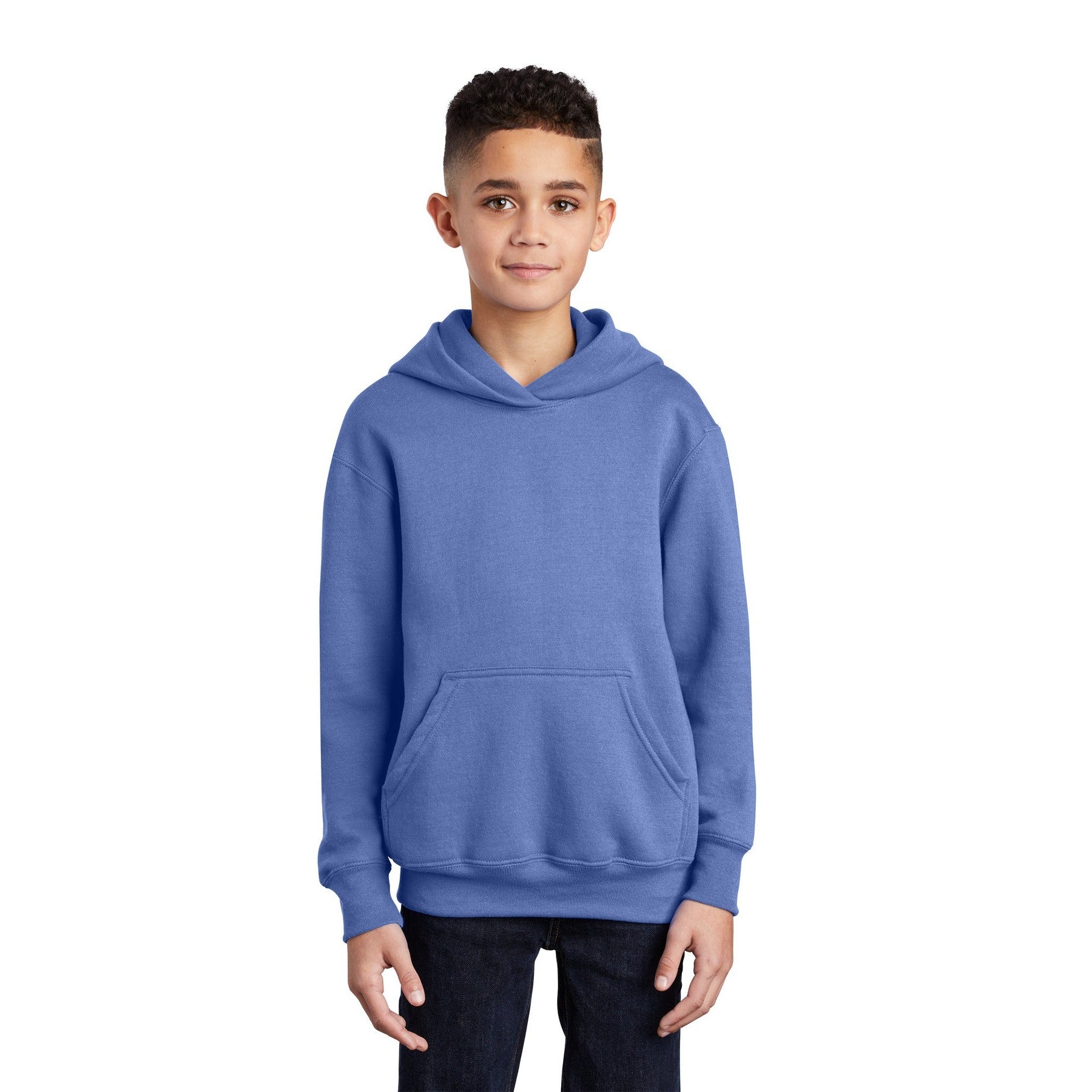 Port & Company-Port & Company® - Youth Core Fleece Pullover Hooded Sweatshirt. PC90YH-MedTech-3